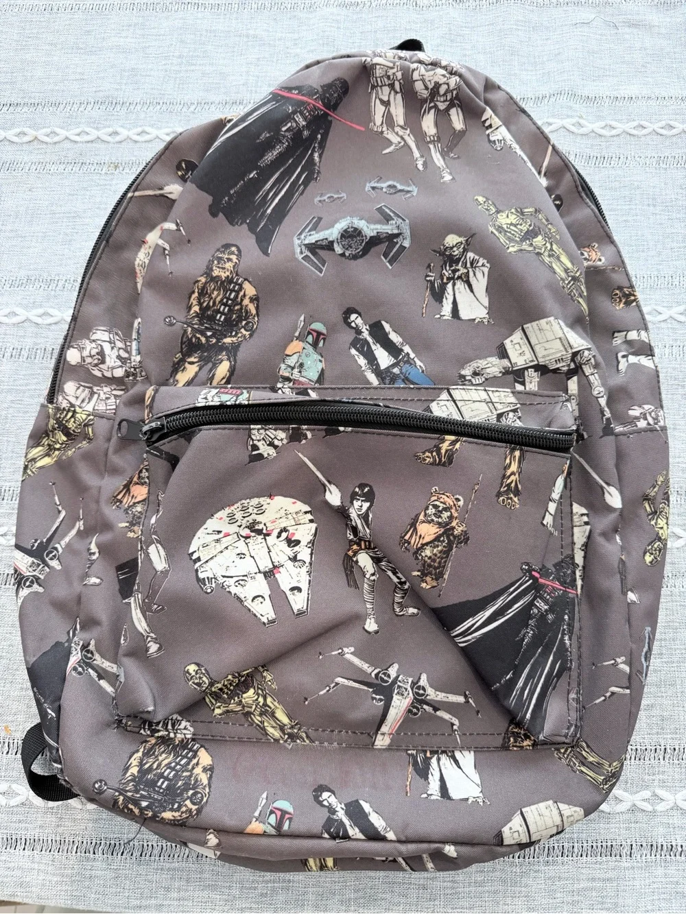 Star Wars Gray Character Print Backpack